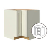 allen + roth Pattingham 33-in W x 34.5-in H x 24-in D Harbor Lazy Susan Corner Base Fully Assembled Cabinet (Raised Panel Square Style)