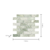Satori Tereno Verde 12-in x 12-in Polished Natural Stone Mosaic Floor and Wall Tile (0.98-sq. ft/ Piece)