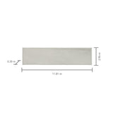 Satori Talesso Smoke 3-in x 12-in Glossy Ceramic Subway Wall Tile, 10.66-sq ft Carton