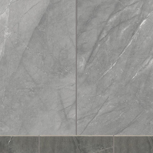 Origin 21 Taupe Agate Bullnose 3-in x 12-in Polished Porcelain Marble Look Floor and Wall Tile (0.234-sq. ft/ Piece)