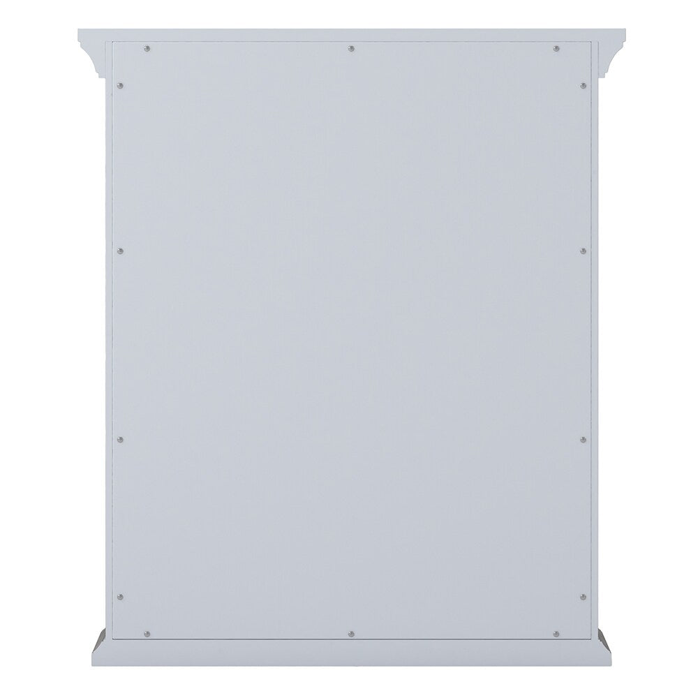 CRAFT + MAIN Ellery 24-in x 28-in x 8-in White Soft Close Bathroom Wall Cabinet