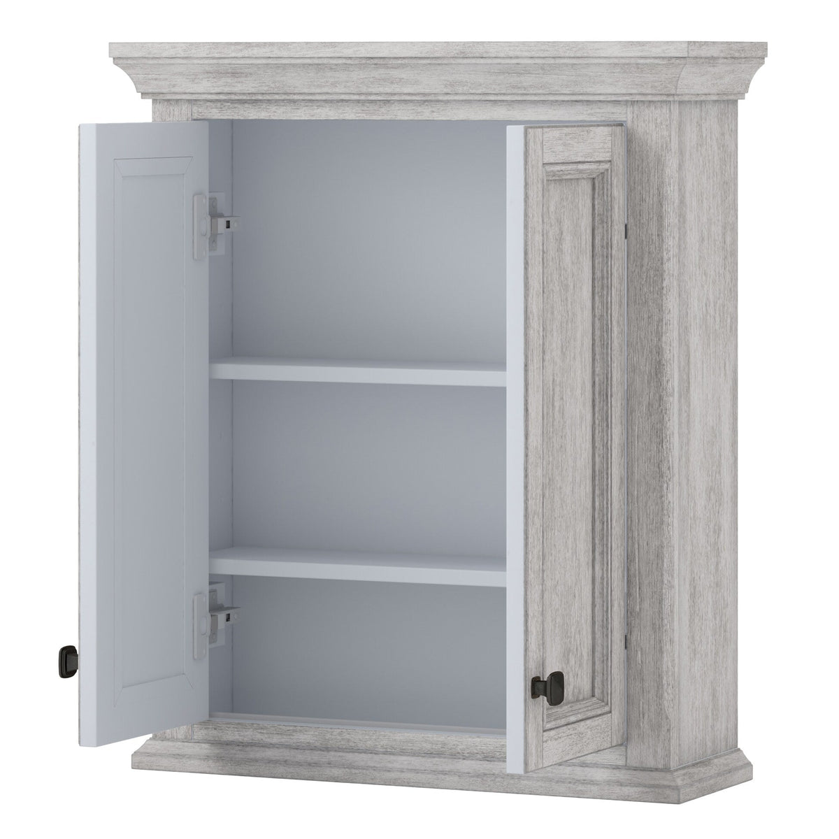CRAFT + MAIN Ellery 24-in x 28-in x 8-in White Soft Close Bathroom Wall Cabinet