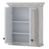 CRAFT + MAIN Ellery 24-in x 28-in x 8-in White Soft Close Bathroom Wall Cabinet