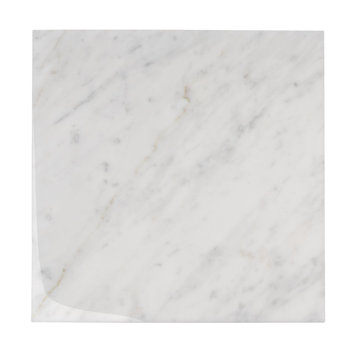 Apollo Tile (Sample) Wall White 4-in x 4-in Honed Marble Look Wall Tile