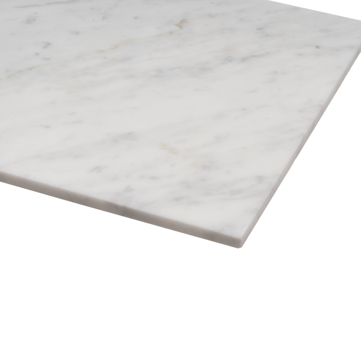 Apollo Tile (Sample) Wall White 4-in x 4-in Honed Marble Look Wall Tile