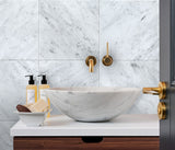 Apollo Tile (Sample) Wall White 4-in x 4-in Honed Marble Look Wall Tile