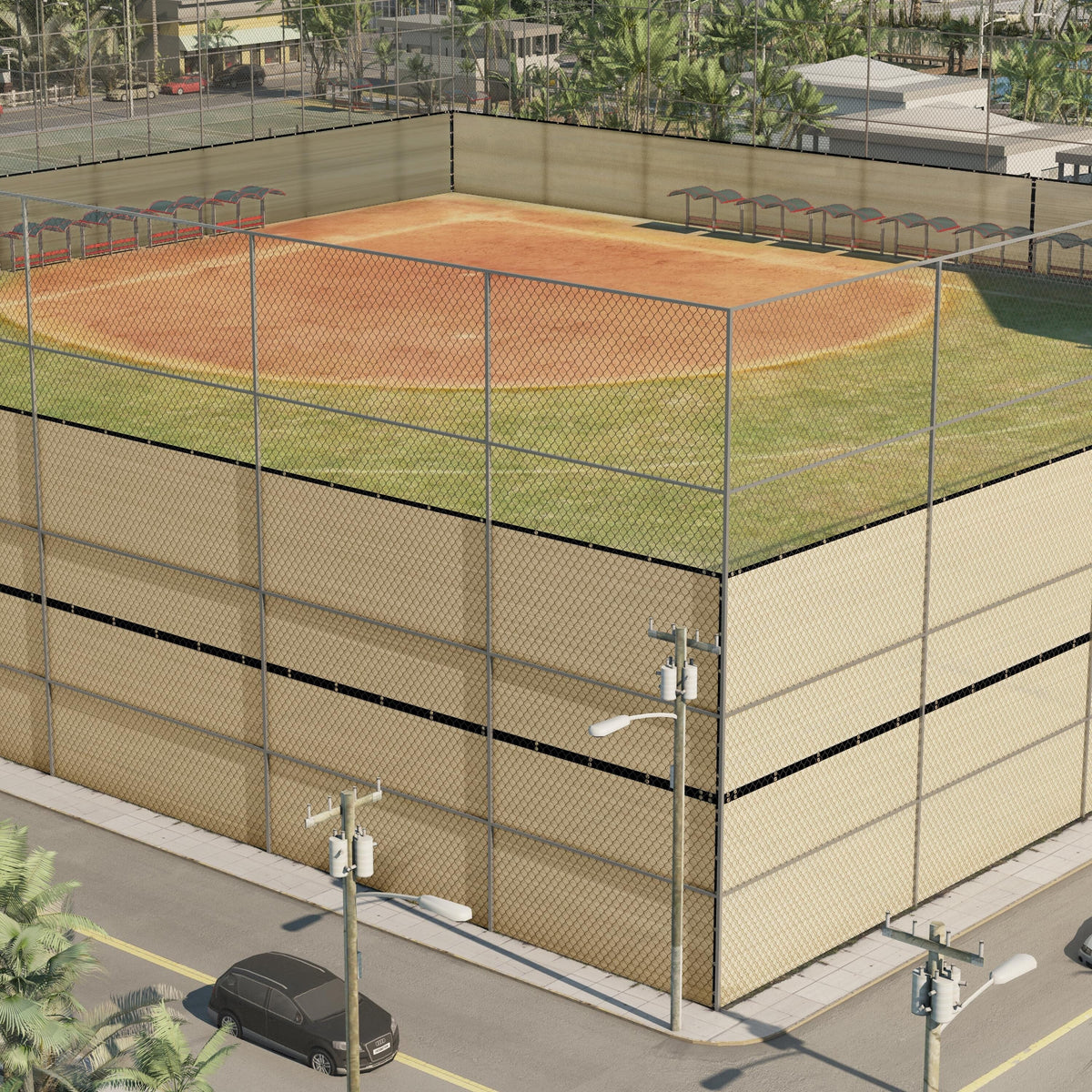 ColourTree 5-ft H Hdpe Chain Link Fence Screen