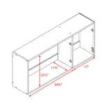 Prepac Elite 54-in W x 24-in H Wood Composite Drifted Gray Wall-mount Utility Storage Cabinet