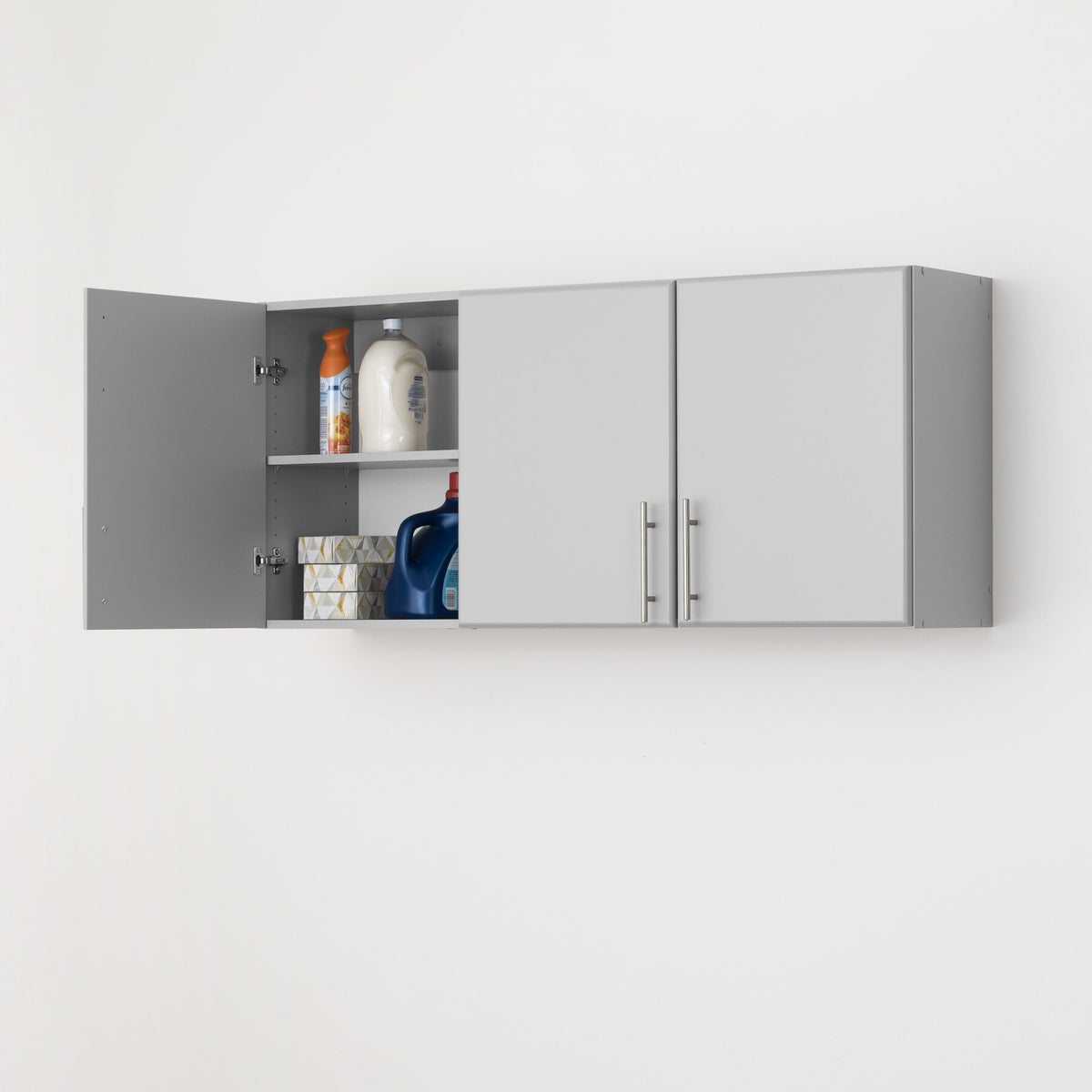 Prepac Elite 18.9-in W x 24-in H Wood Composite Light Gray Wall-mount Utility Storage Cabinet