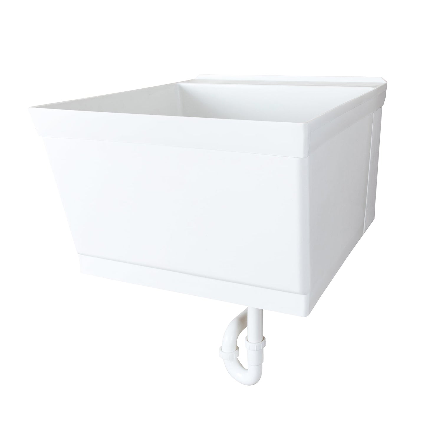 Cambridge Resources White Wall Mount Utility Tub - 23.5 x 22.875 Inch