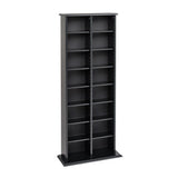 Prepac Media Storage Black Transitional Particleboard Media Cabinet