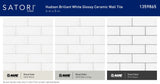 Satori Hudson Brilliant White 4-in x 8-in Glossy Ceramic Subway Wall Tile (0.21-sq. ft/ Piece)