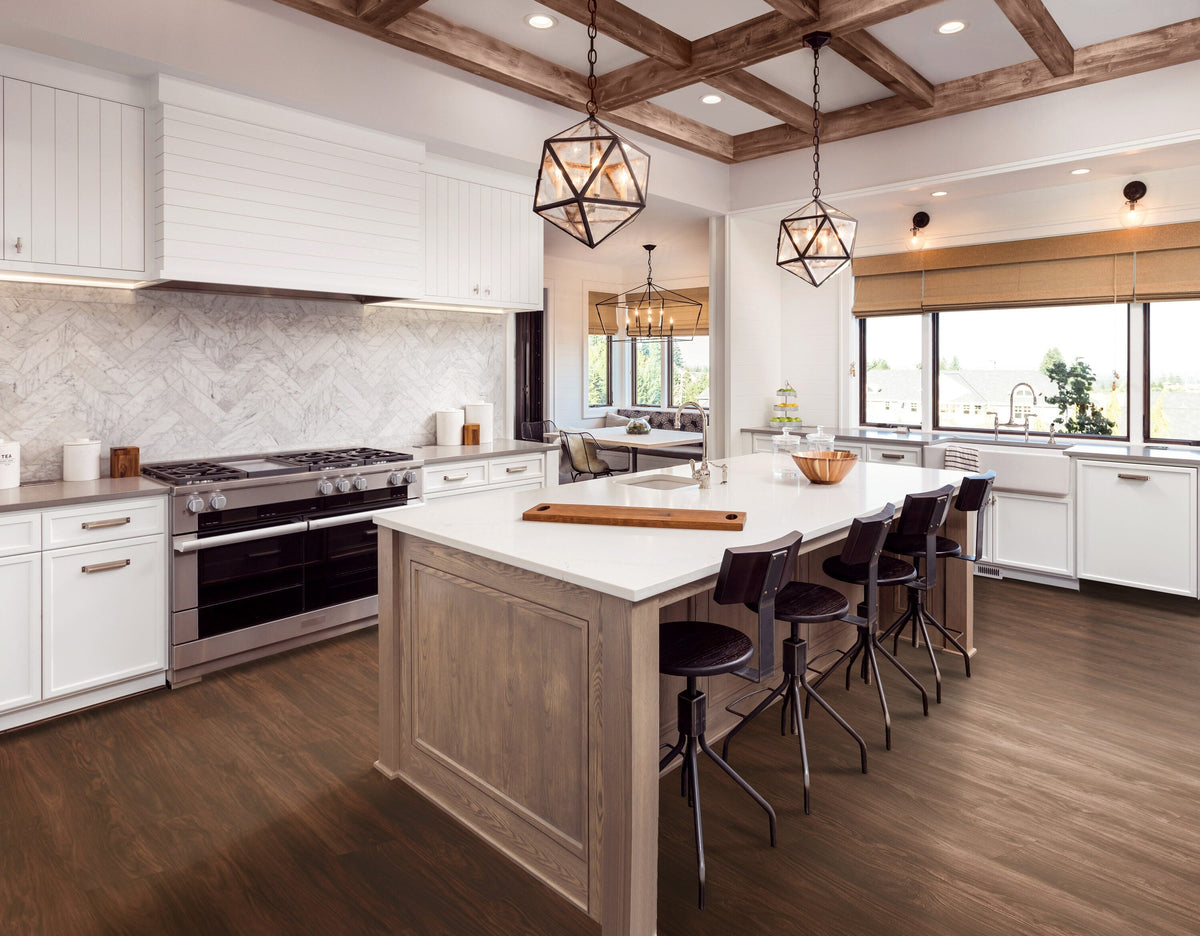 CALI Aqua Tough XL Island Acacia 20-mil x 9-in W x 60-in L Waterproof Interlocking Luxury Vinyl Plank Flooring