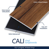 CALI (Sample) Longboards Island Maple Waterproof Wood Look Interlocking or Glue Down Luxury Vinyl Plank