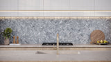 Satori Cielo Sterling 11-in x 11-in Honed Natural Marble Herringbone Mosaic Floor and Wall Tile (0.893-sq ft per Piece)