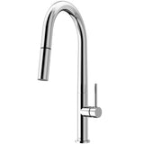 Greenwich Single-Handle Pull-Down Sprayer Kitchen Faucet in Matte Black - Super Arbor