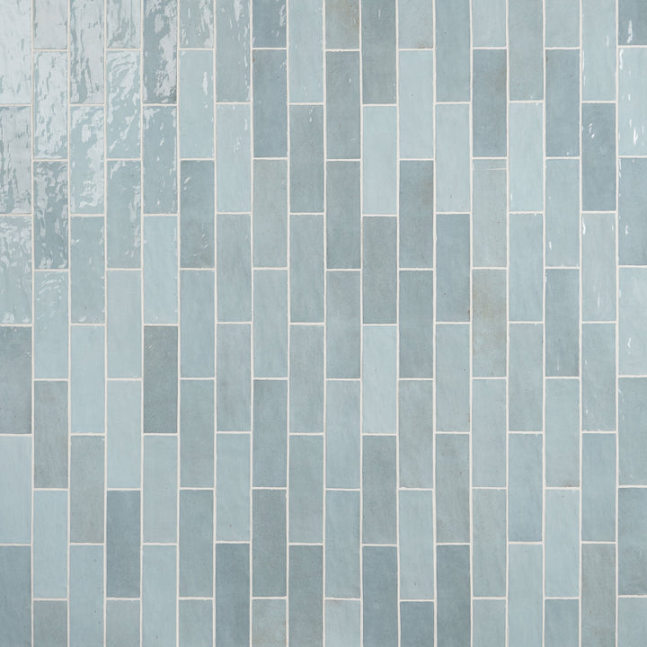 Artmore Tile Montego Sky 3-in x 8-in Glazed Ceramic Subway Wall Tile product image
