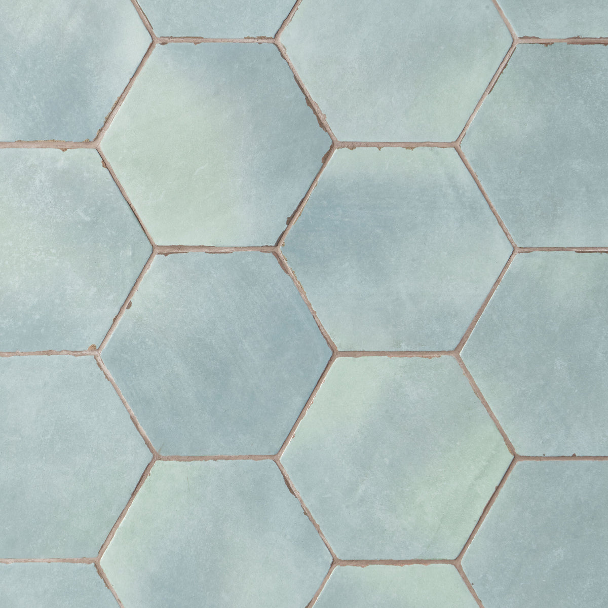 Artmore Tile Coastal Hex Bettina Green 6-in x 6-in Matte Porcelain Encaustic Hexagon Floor and Wall Tile product image