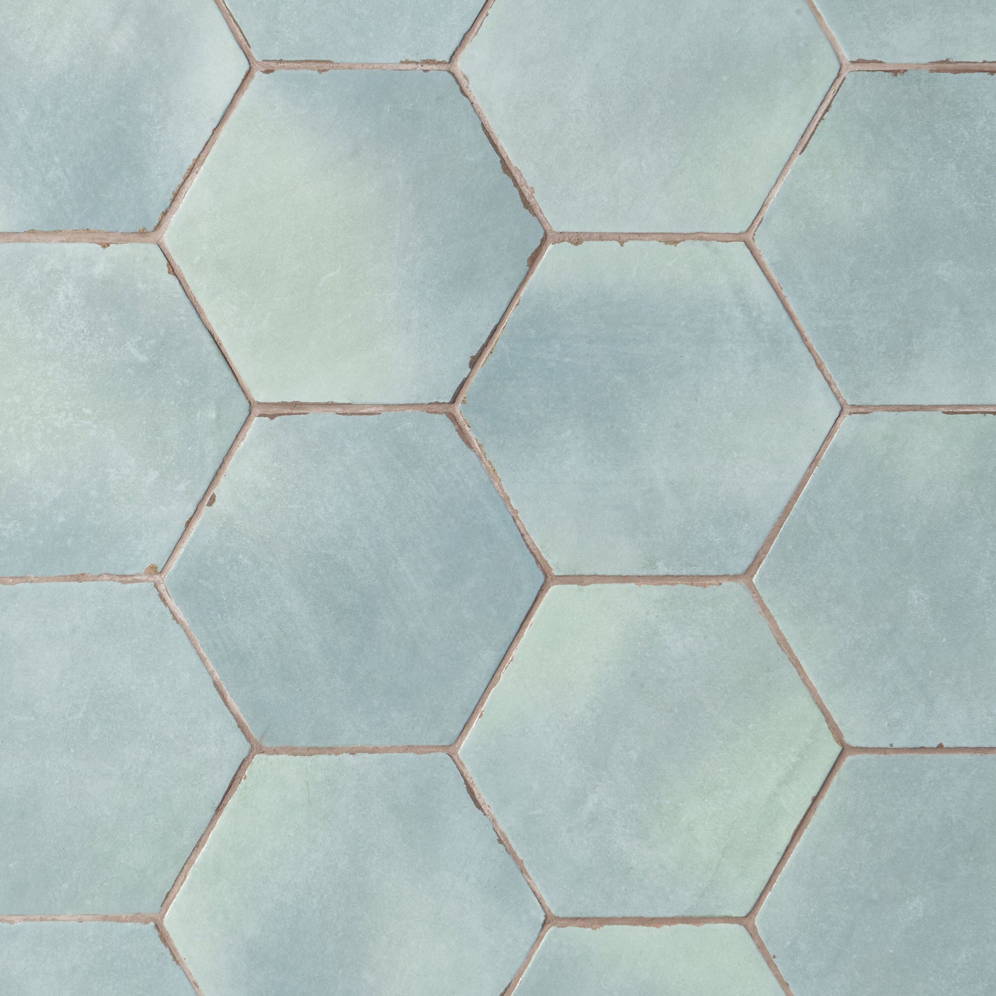 Artmore Tile Coastal Hex Bettina Green 6-in x 6-in Matte Porcelain Encaustic Hexagon Floor and Wall Tile product image