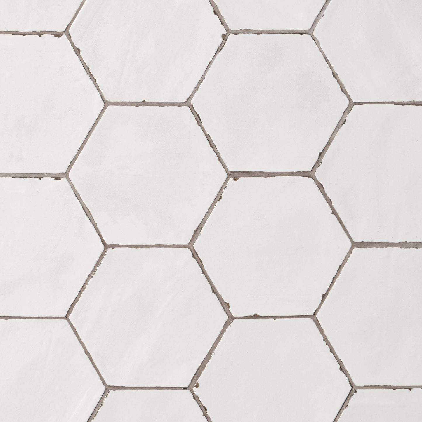 Artmore Tile Coastal Hex White 6-in x 6-in Matte Porcelain Encaustic Hexagon Floor and Wall Tile product image