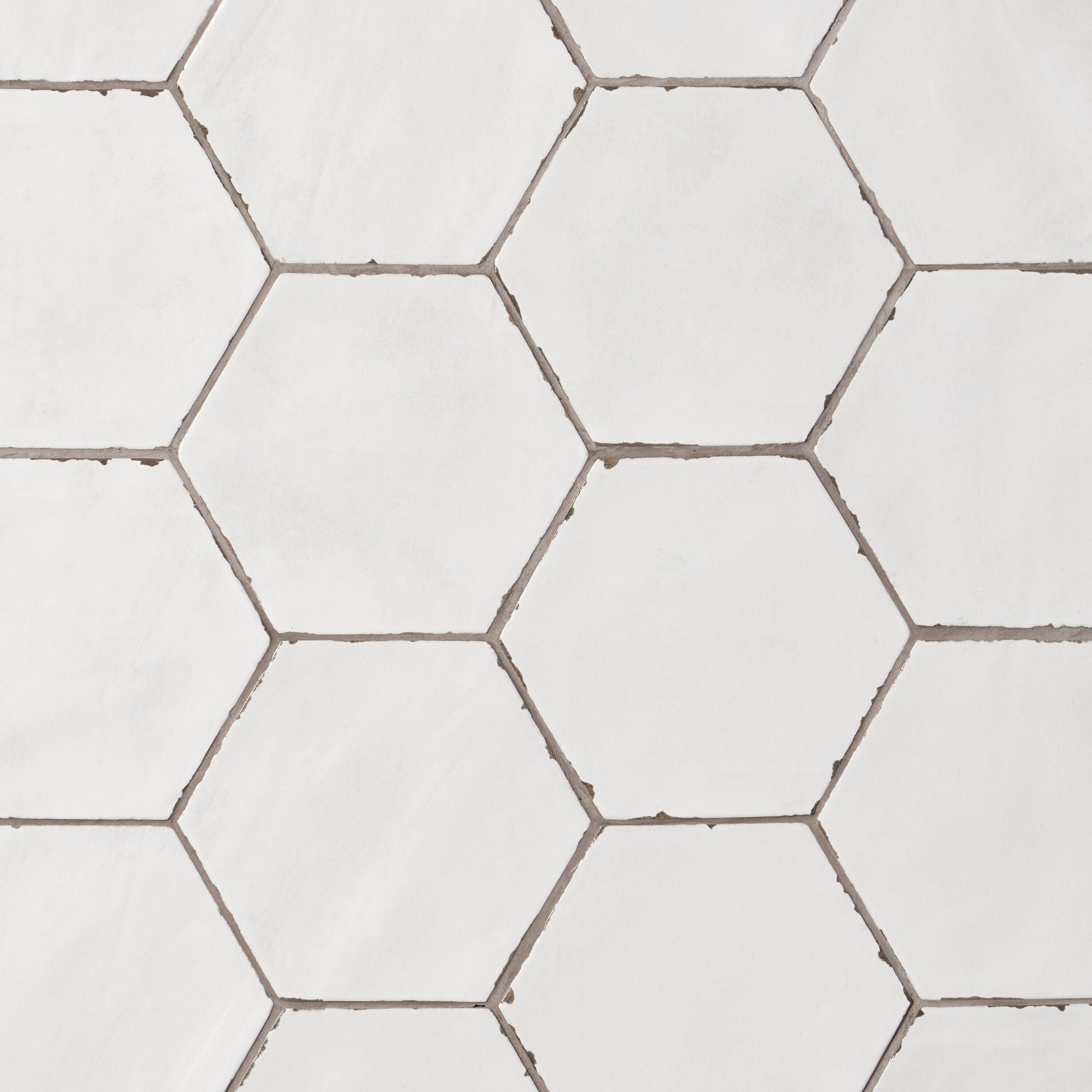 Artmore Tile Coastal Hex White 6-in x 6-in Matte Porcelain Encaustic Hexagon Floor and Wall Tile product image
