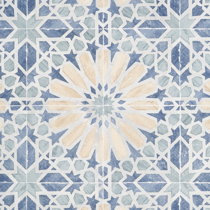 Artmore Tile Tiesto Marla 8-in x 8-in Matte Porcelain Encaustic Floor and Wall Tile product image