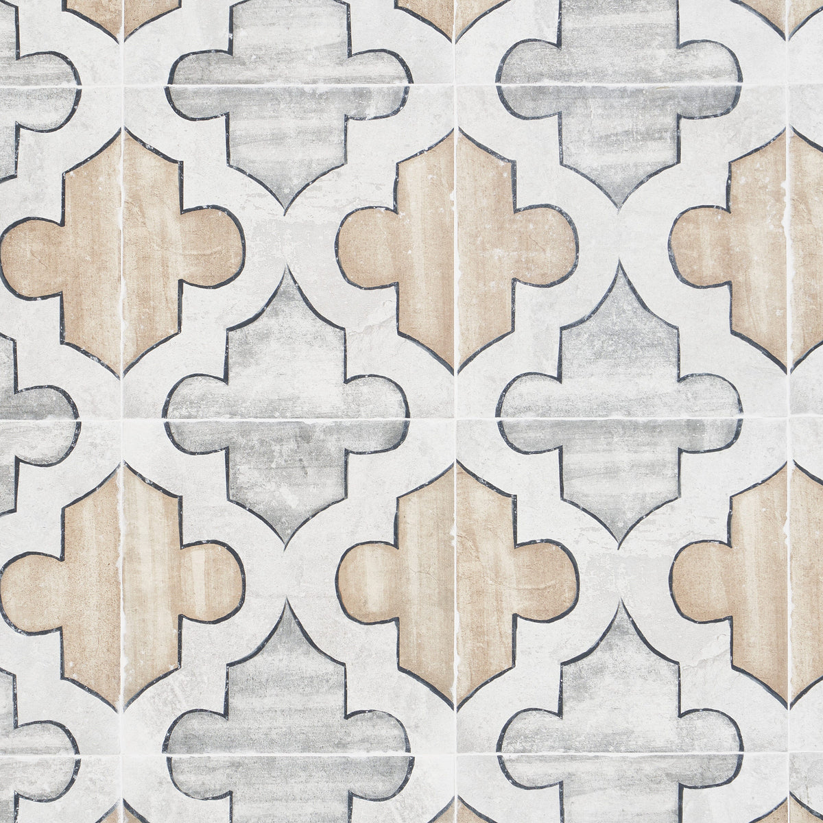 Artmore Tile Tiesto Picos 8-in x 8-in Matte Porcelain Encaustic Floor and Wall Tile product image