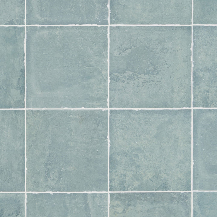 Artmore Tile Tiesto Green 8-in x 8-in Matte Porcelain Encaustic Floor and Wall Tile product image