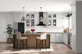 allen + roth Stonewall 18-in W x 34.5-in H x 24-in D Stone 4-Drawer Base Fully Assembled Cabinet (Flat Panel Style)