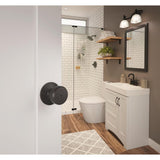 Bowery Matte Black Privacy Bed/Bath Door Knob - Super Arbor