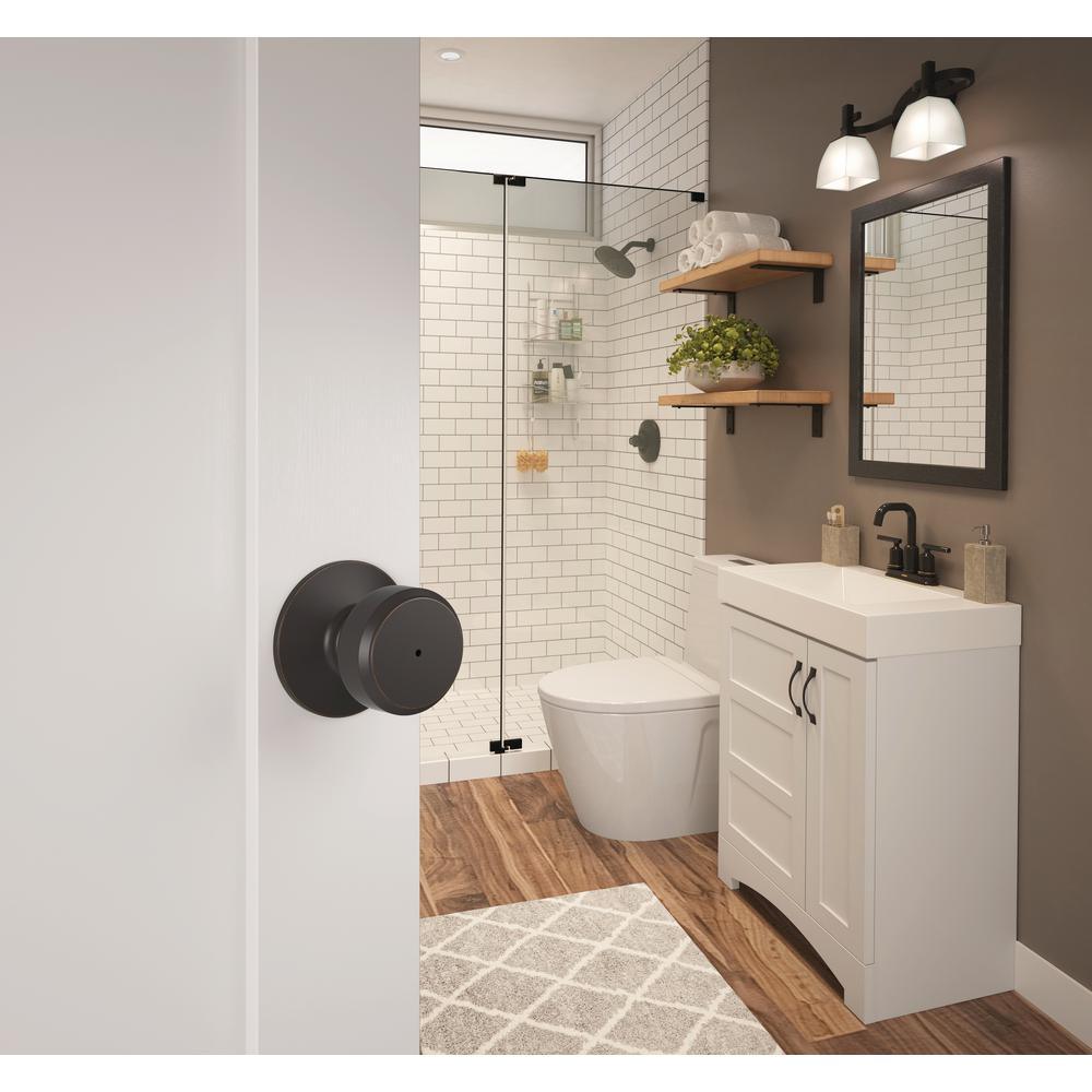 Bowery Matte Black Passage Hall/Closet Door Knob - Super Arbor