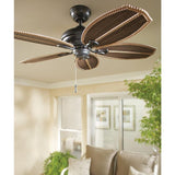 Palm Beach II 48 in. Indoor/Outdoor Natural Iron Ceiling Fan