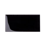 Apollo Tile (Sample) Wall Tile Black 3-in x 6-in Glossy Glass Brick Subway Wall Tile