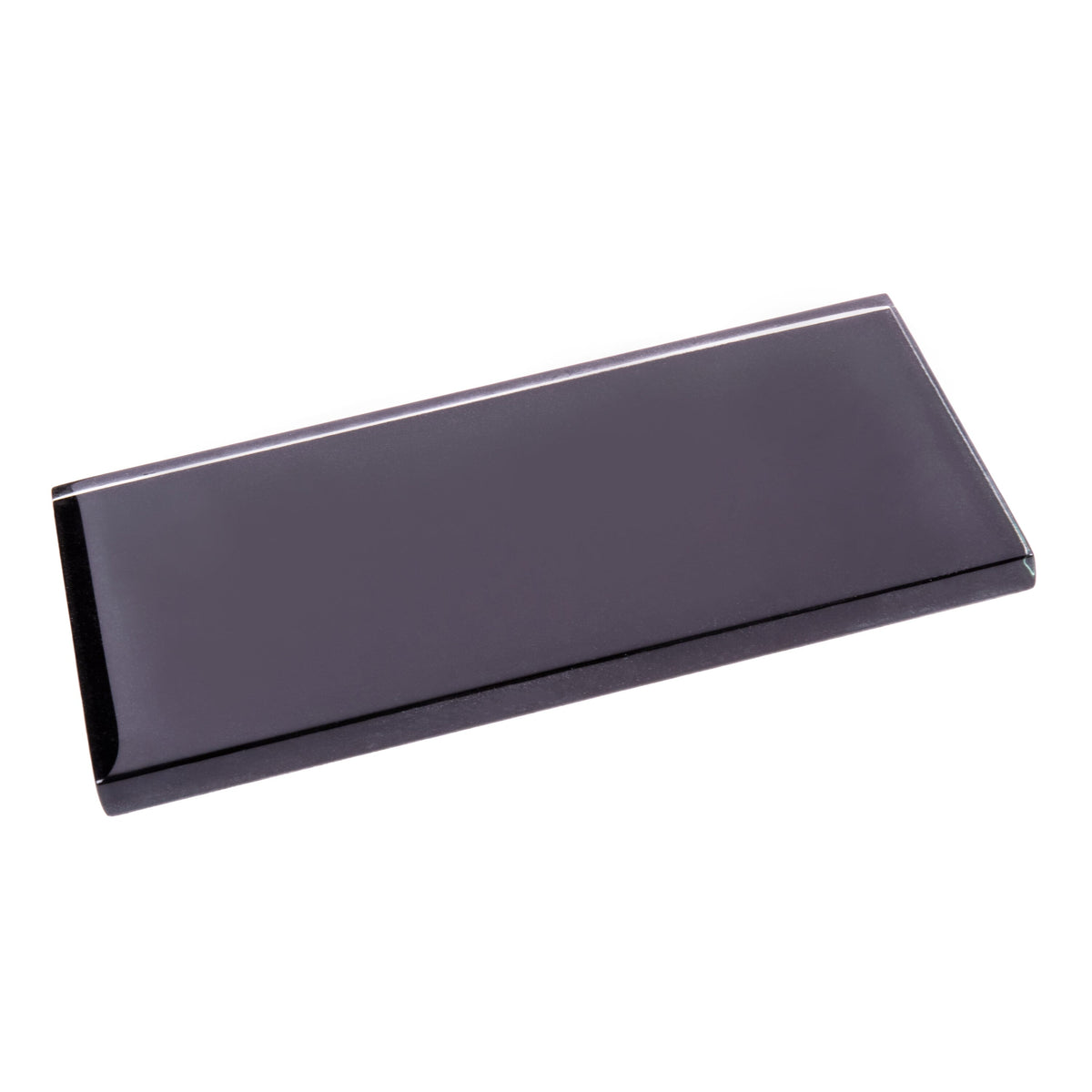 Apollo Tile (Sample) Wall Tile Black 3-in x 6-in Glossy Glass Brick Subway Wall Tile