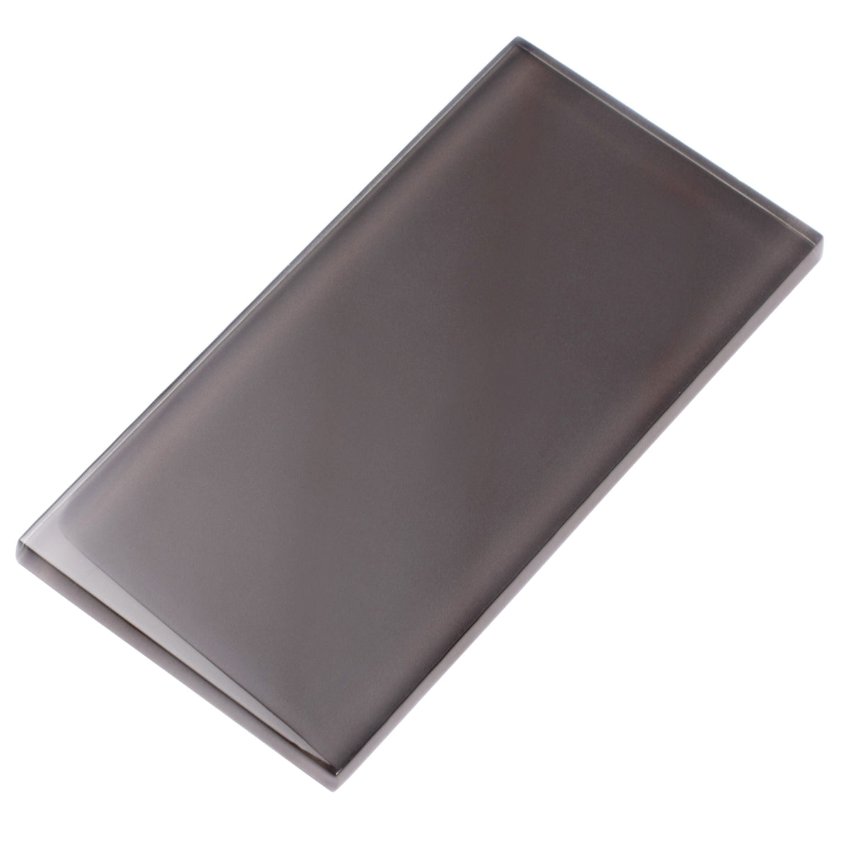 Apollo Tile (Sample) Wall Tile Dark Gray 3-in x 6-in Glossy Glass Subway Wall Tile