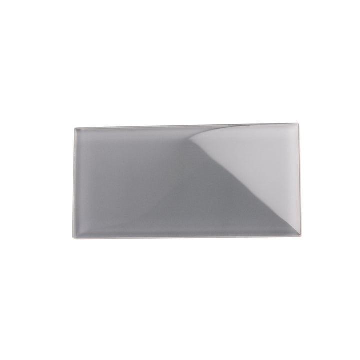 Apollo Tile (Sample) Wall Tile Ash Gray 3-in x 6-in Glossy Glass Subway Wall Tile