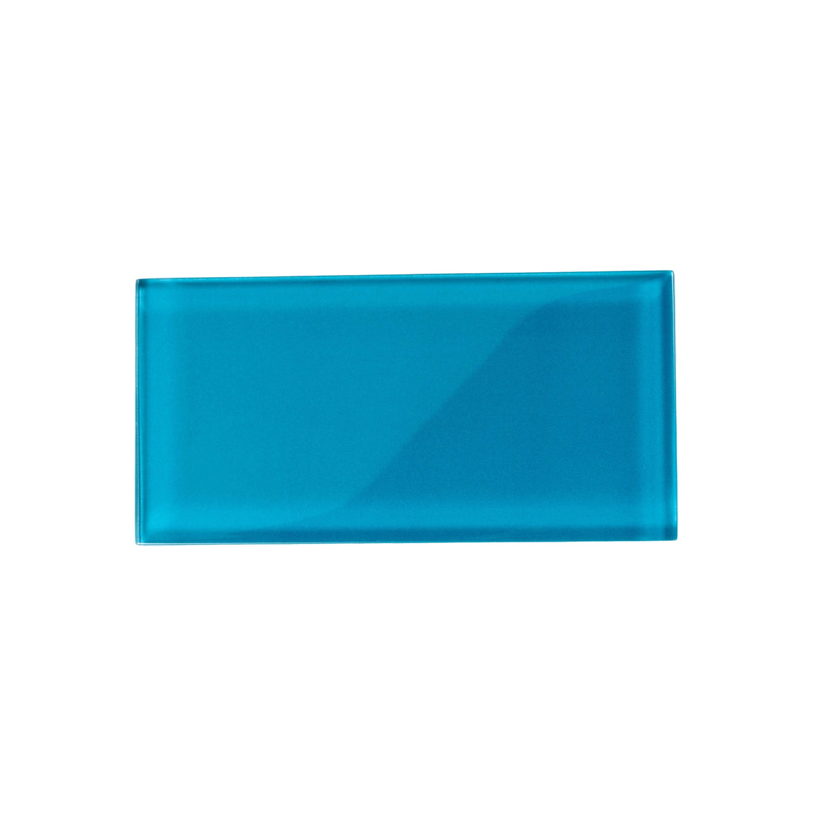 Apollo Tile (Sample) Wall Tile Blue 3-in x 6-in Glossy Glass Subway Wall Tile