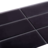 Apollo Tile (Sample) Wall Tile Black 3-in x 6-in Matte Glass Brick Subway Wall Tile