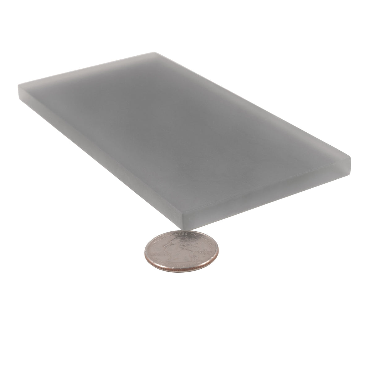 Apollo Tile (Sample) Wall Tile Ash Gray 3-in x 6-in Matte Glass Subway Wall Tile