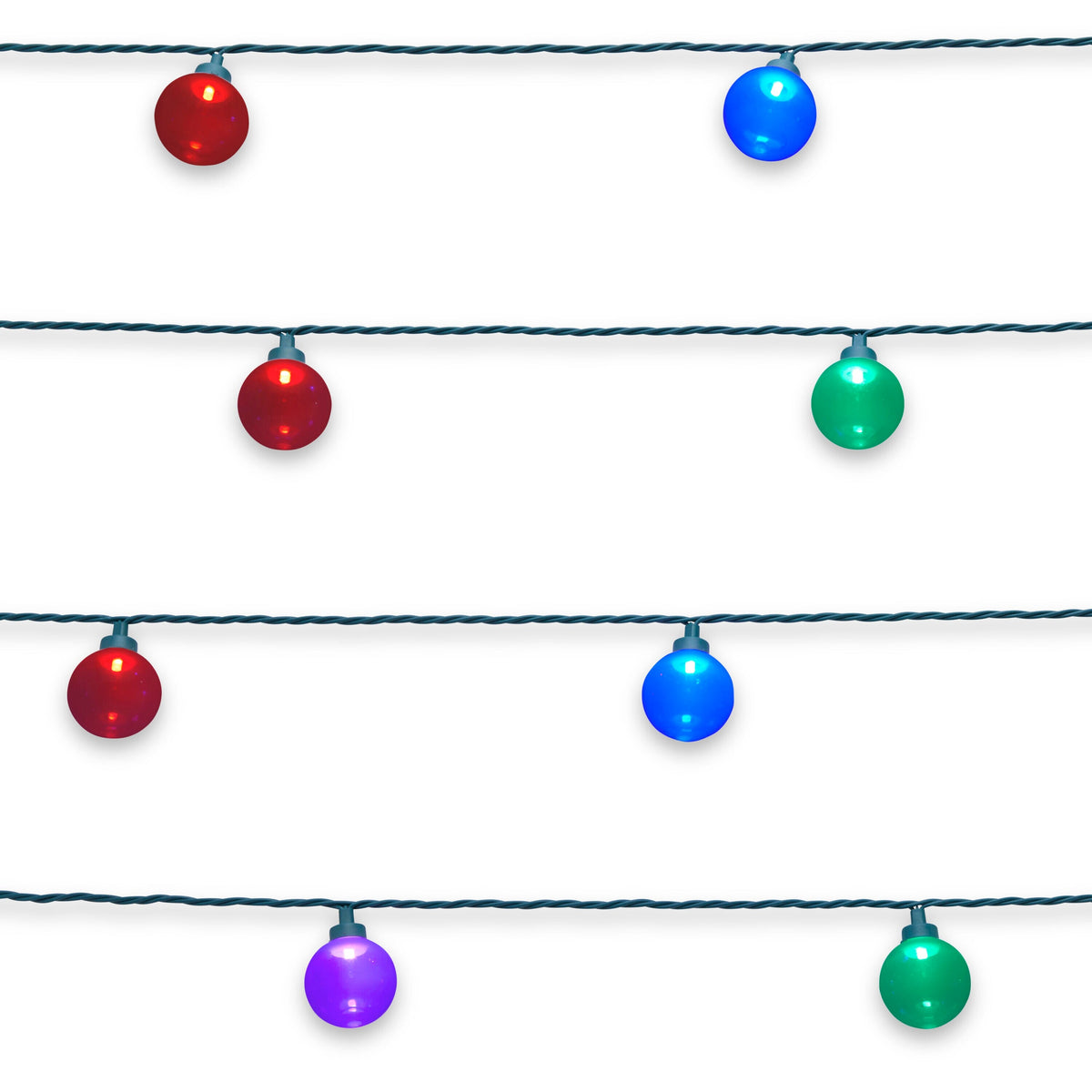 GE Color Effects 25-Count 24-ft Multi-Function Color Changing LED Plug-In Christmas String Lights