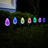 GE Color Effects 8-Marker Color-Changing LED G60 Christmas Pathway Light Set with Remote