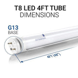 Hyperikon 18-Watt 4 ft. Linear T8 Frosted Ballast Compatible Double-End LED Tube Light Bulb (24-Pack)