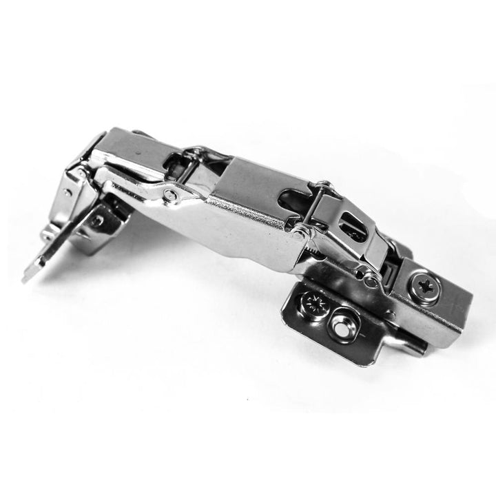 165-Degree 35 mm Full Overlay Soft Close Frameless Cabinet Door Hinges with Installation Screws (25-Pairs) - Super Arbor