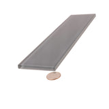 Apollo Tile (Sample) Wall Tile Ash Gray 3-in x 12-in Glossy Glass Subway Wall Tile