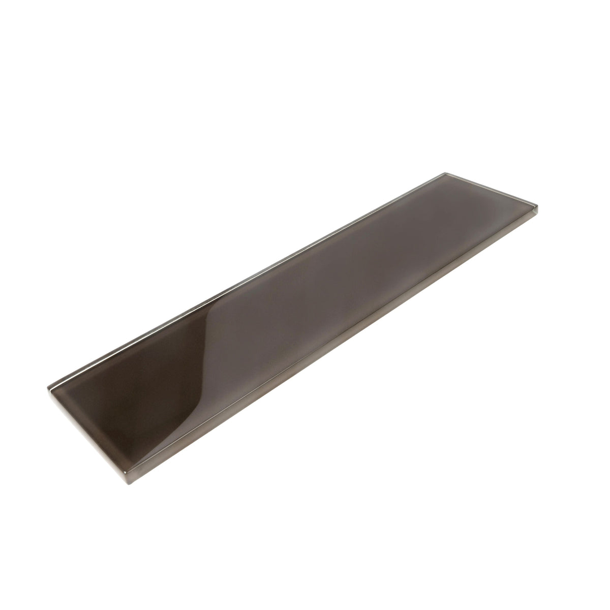 Apollo Tile (Sample) Wall Tile Dark Gray 3-in x 12-in Glossy Glass Subway Wall Tile