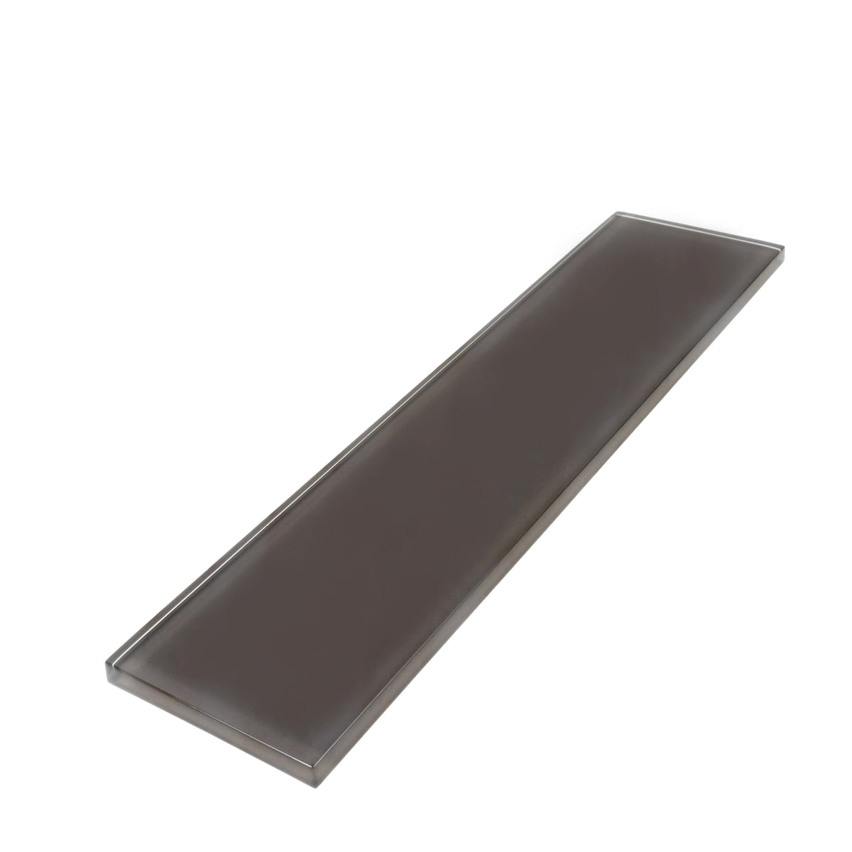 Apollo Tile (Sample) Wall Tile Dark Gray 3-in x 12-in Glossy Glass Subway Wall Tile