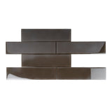 Apollo Tile (Sample) Wall Tile Dark Gray 3-in x 12-in Glossy Glass Subway Wall Tile