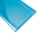Apollo Tile (Sample) Wall Tile Blue 3-in x 12-in Glossy Glass Subway Wall Tile
