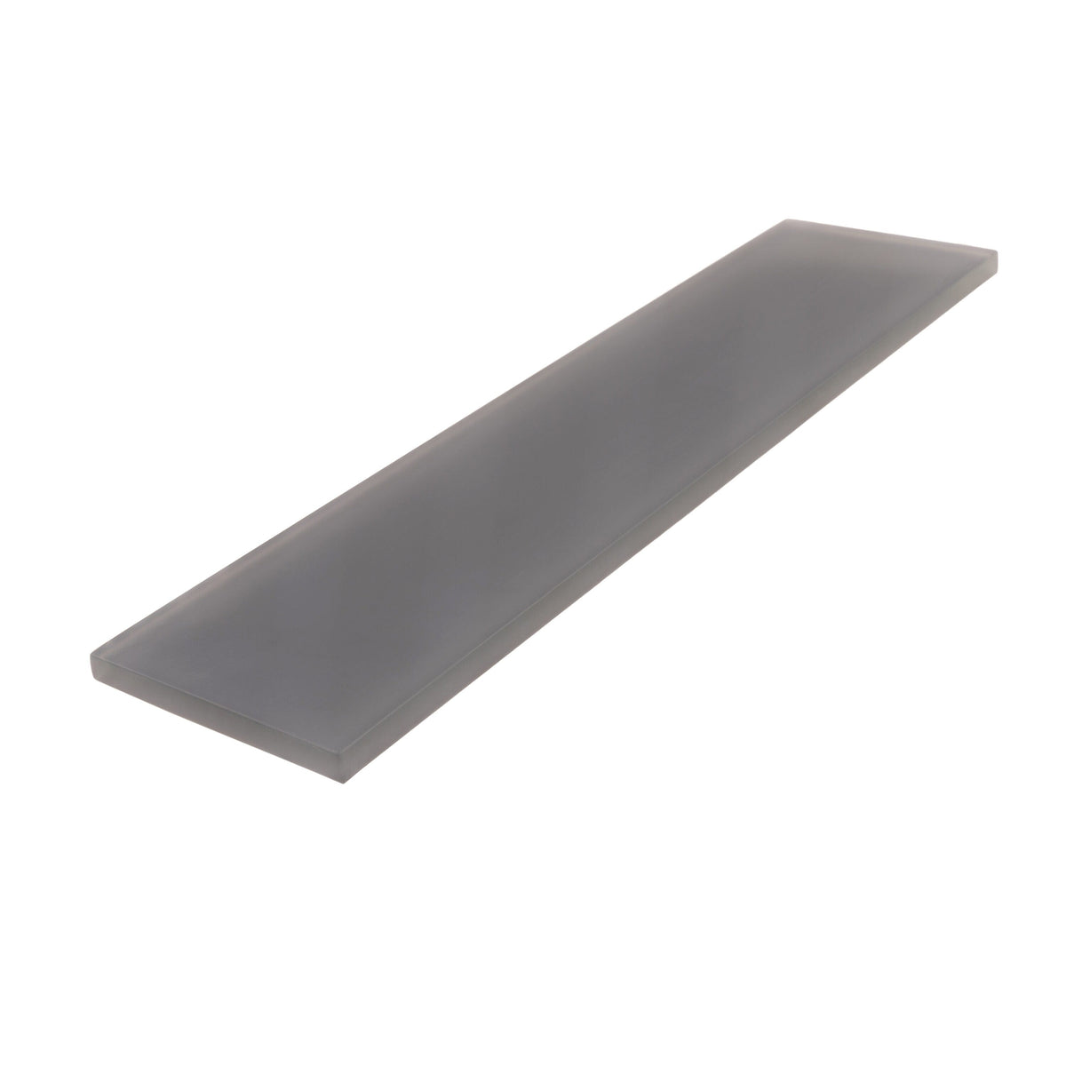 Apollo Tile (Sample) Wall Tile Ash Gray 3-in x 12-in Matte Glass Subway Wall Tile