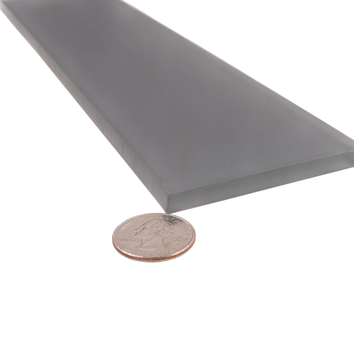 Apollo Tile (Sample) Wall Tile Ash Gray 3-in x 12-in Matte Glass Subway Wall Tile